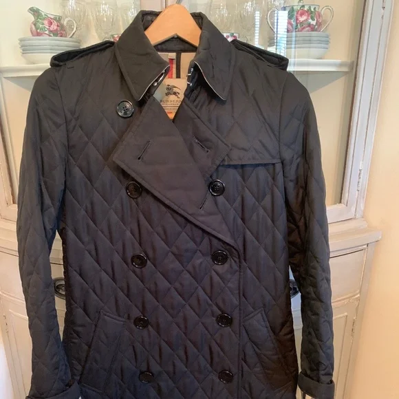 Burberry Jackets Coats Burberry Womens Quilted Trench Coat Poshmark